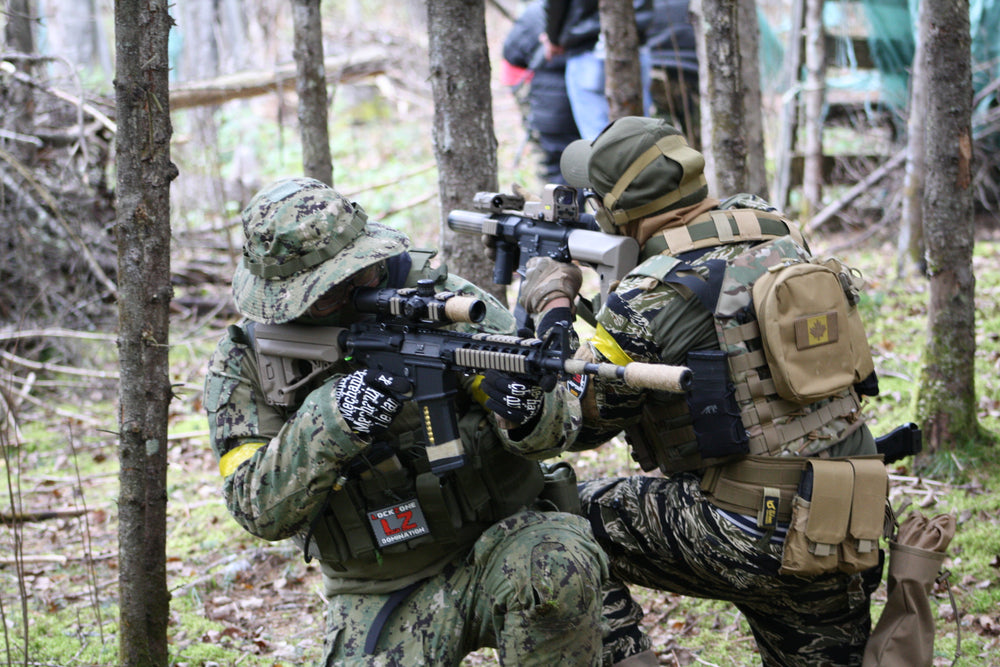 Joueurs d’airsoft au Fort Ouest